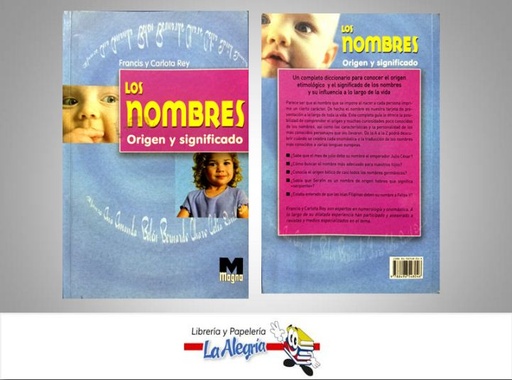 [9788496548046] LOS NOMBRES ORIGEN Y SIGNIFICADO  TEMATICA MANUAL AUTOR REY CARLOTA FRANCIS EDITORIAL MAGNA