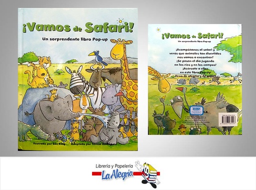 [9788497965293] VAMOS DE SAFARI LIBRO POP-UP  TEMATICA CUENTO INFANTIL AUTOR TERESA RODRIGUEZ EDITORIAL EDICIONES SALDAÑA