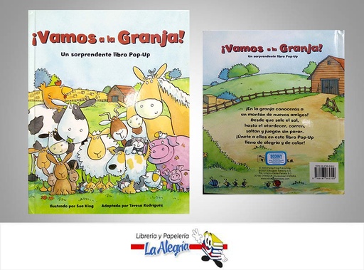 [9788497965309] VAMOS A LA GRANJA LIBRO POP-UP  TEMATICA CUENTO INFANTIL AUTOR TERESA RODRIGUEZ EDITORIAL EDCIONES SALDAÑA