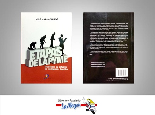 [9788499690681] ETAPAS DE LA PYME TEMATICA NEGOCIOS Y GERENCIA AUTOR QUIROS JOSE MARIA EDITORIAL DIAZ DE SANTOS