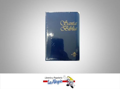 [9788941298014] BIBLIA REINA VALERA MEDIANA VINIL AZUL  TEMATICA RELIGION AUTOR UND  