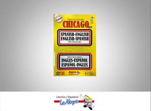 [9789583341489] DICCIONARIO ESPANOL - INGLES CHICAGO  TEMATICA DICCIONARIO   EDITORIAL LIBROS APOLO, C.A.