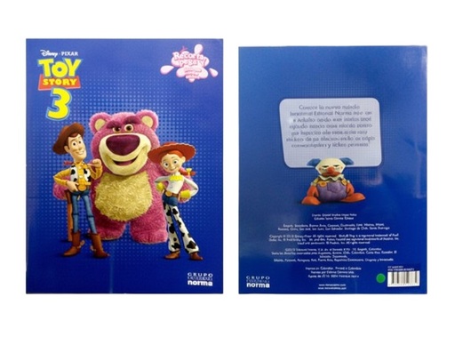 [9789584528674] TOY STORY 3 RECORTA Y PEGA TEMATICA INFANTILES EDITORIAL GRUPO EDITORIAL NORMA