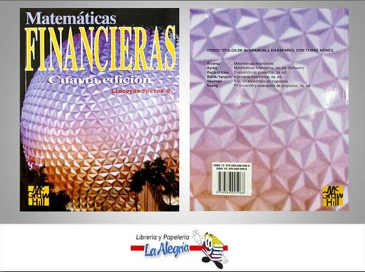 [9789586005968] MATEMATICA FINANCIERAS  TEMATICA MATEMATICA AUTOR LINCOYAN PORTUS EDITORIAL MCGRAW HILL