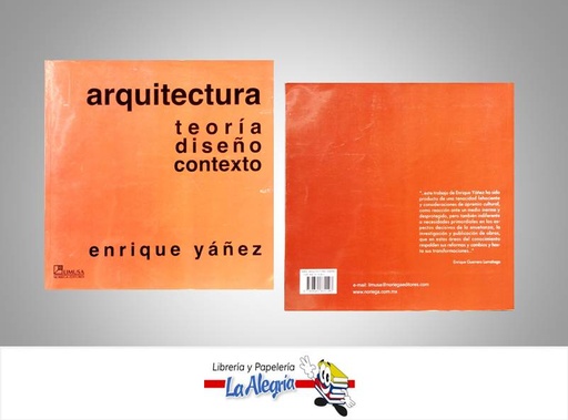 [9789681831103] ARQUITECTURA TEORIA DISENO CONTEXTO  TEMATICA ARQUITECTURA AUTOR YAÑEZ ENRIQUE EDITORIAL LIMUSA
