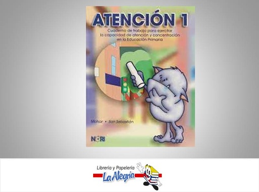 [9789681867072] ATENCION 1 CUADERNO DE TRABAJO  TEMATICA ATENCION AUTOR MOHAR SAN EDITORIAL NORIEGA EDITORES