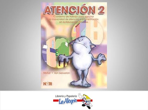 [9789681867089] ATENCION 2 CUADERNO DE TRABAJO  TEMATICA ATENCION AUTOR MOHAR SAN EDITORIAL NORIEGA EDITORES