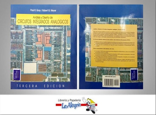 [9789688805282] ANALISIS Y DISENO DE CIRCUITOS INTEGRADO  TEMATICA ELECTRONICA AUTOR PAUL GRAY EDITORIAL PEARSON