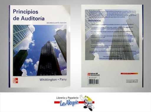 [9789701046654] PRINCIPIOS DE AUDITORIA  TEMATICA AUDITORIA AUTOR WHITTINGTON, PANY EDITORIAL MC GRAW-HILL
