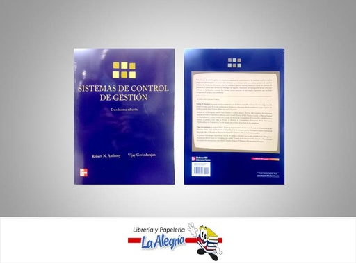 [9789701066416] SISTEMAS DE CONTROL DE GESTION  TEMATICA NEGOCIOS Y GERENCIA AUTOR ANTHONY ROBERT / GOVINDARAJAN EDITORIAL MC GRAW HILL