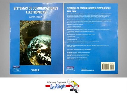 [9789702603160] SISTEMAS DE COMUNICACIONES ELECTRONICAS  TEMATICA ELECTRONICA AUTOR WAYNE TOMASI EDITORIAL PEARSON