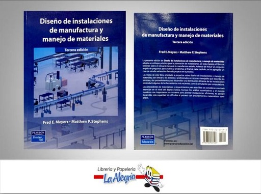 [9789702607496] DISENO DE INSTALACIONES DE MANUFACTURA Y  TEMATICA DISEÑO AUTOR FRED MEYERS-MATTHEW P. EDITORIAL PEARSON