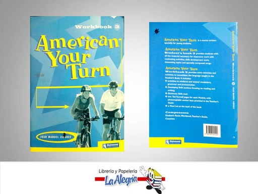[9789706425102] AMERICAN YOUR TURN 3 WORKBOOK  TEMATICA IDIOMAS AUTOR JIMENEZ JUAN MANUEL EDITORIAL RICHMOND
