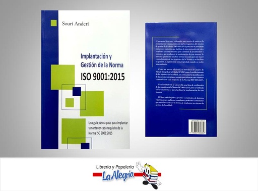 [9789801289357] IMPLANTACION Y GESTION DE NORM ISO9001  TEMATICA CALIDAD AUTOR ANDERI SOURI EDITORIAL SOURI ANDERI