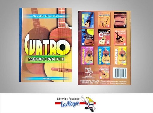 [9789802301935] CUATRO METODO PRACTICO  TEMATICA MUSICA AUTOR ABREU, OSWALDO EDITORIAL PANAPO