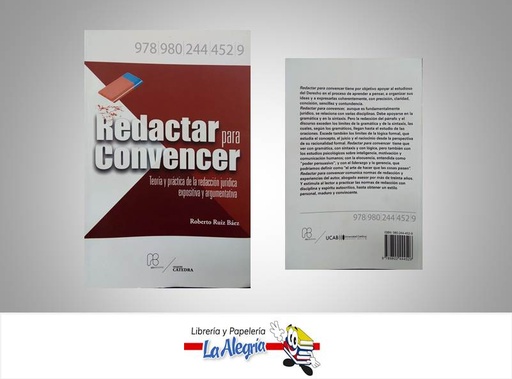 [9789802444529] REDACTAR PARA CONVENCER  TEMATICA DERECHO   EDITORIAL UCAB