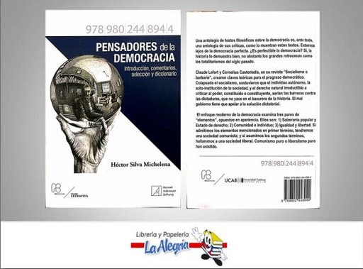 [9789802448944] PENSADORES DE LA DEMOCRACIA  TEMATICA POLITICA AUTOR SILVA M, HECTOR EDITORIAL UCAB