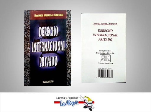 [9789802650675] DERECHO INTERNACIONAL PRIVADO  TEMATICA DERECHO AUTOR GUERRA, DANIEL EDITORIAL DISTRIBUIDORA RIKEL, CA.