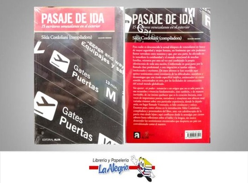 [9789803543501] PASAJE DE IDA  TEMATICA POLITICA AUTOR CORDOLIANI, SILDA EDITORIAL ALFA