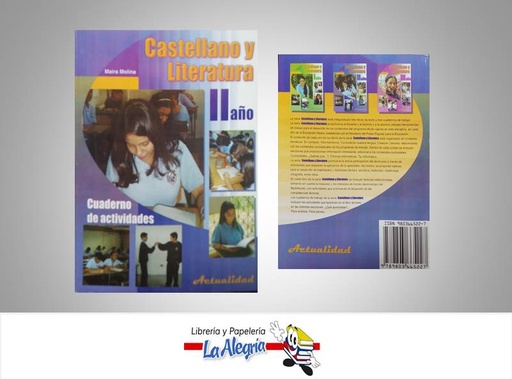 [9789803665227] CASTELLANO Y LITERATURA 8 CUADERNO  TEMATICA EDUCACION AUTOR MOLINA MAIRA EDITORIAL ACTUALIDAD