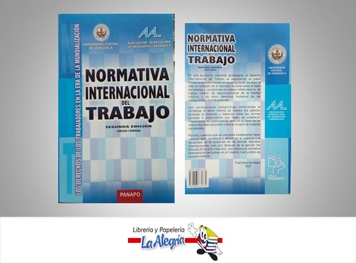 [9789803665784] NORMATIVA INTERNACIONAL DEL TRABAJO  TEMATICA DERECHO AUTOR UCV AVAL EDITORIAL PANAPO