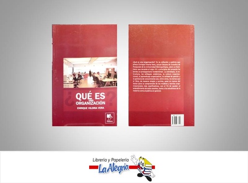 [9789803751036] QUE ES UNA ORGANIZACION  TEMATICA NEGOCIOS Y GERENCIA AUTOR VILORIA VERA ENRIQUE EDITORIAL EDITORIAL PANAPO