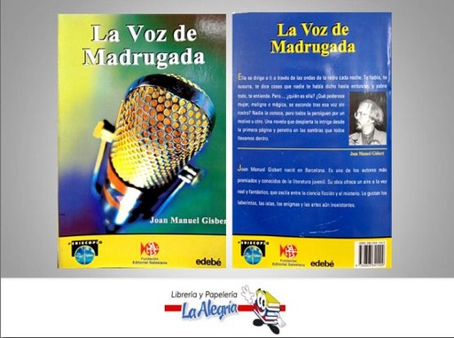[9789803841409] LA VOZ DE MADRUGADA  TEMATICA NOVELA AUTOR JOAN MANUEL GISBERT EDITORIAL SALESIANA