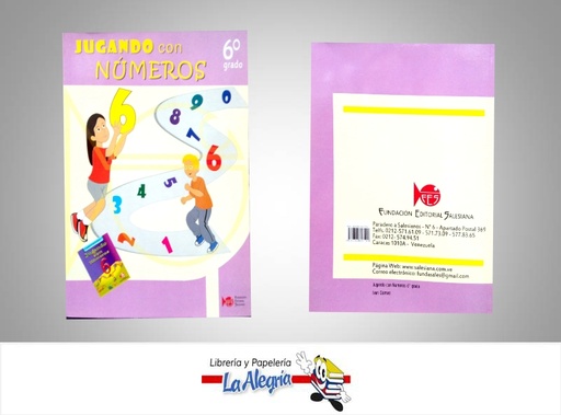 [9789803842192] JUGANDO CON NUMEROS 6  TEMATICA MATEMATICA AUTOR IVAN GOMEZ EDITORIAL SALESIANA