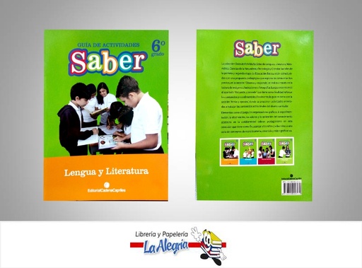 [9789804000539] GUIA DE ACTIVIDADES SABER LENGUA 6  TEMATICA EDUCACION AUTOR AVILA, FRANCISCO EDITORIAL CADENA CAPRILES