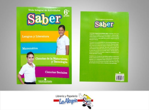 [9789804001369] GUIA INTEGRAL SABER 6 TEMATICA EDUCACION EDITORIAL SABER