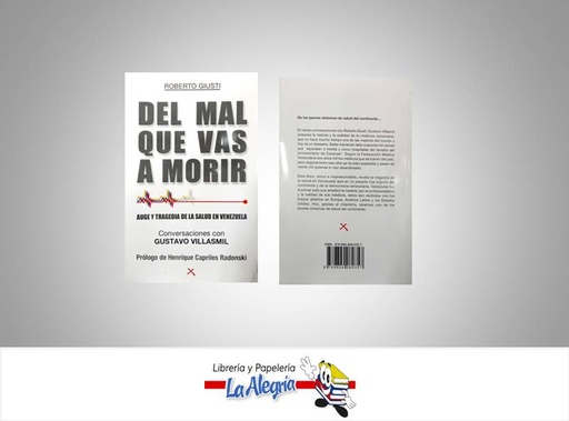 [9789804080357] DEL MAL QUE VAS A MORIR  TEMATICA ENSAYO AUTOR GIUSTI, ROBERTO EDITORIAL LIBROS MARCADOS