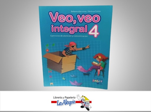 [9789804111297] VEO VEO INTEGRAL 4 TEMATICA ESCOLAR AUTOR  BELLANIRA BARCENAS/MELISSA COTTIN MARCA EDITORIAL SABER EDITORIAL SABER