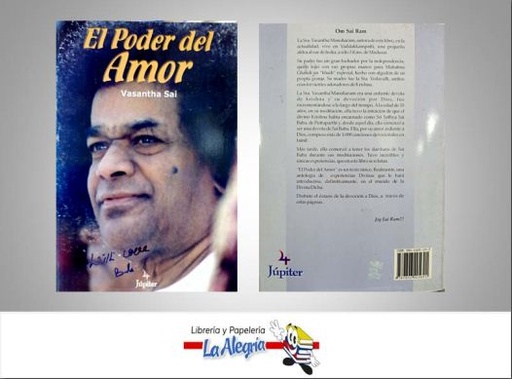[9789806405691] EL PODER DEL AMOR TEMATICA RELIGION AUTOR VASANTHA SAI EDITORIAL JUPITER