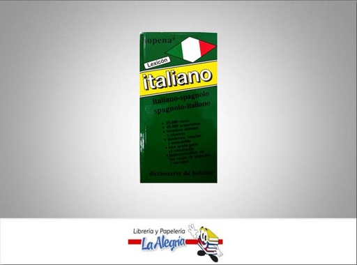 [9789806785120] DICCIONARIO ITALIANO-ESPANOL  TEMATICA DICCIONARIO   EDITORIAL SOPENA
