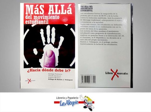[9789806933392] MAS ALLA DEL MOVIMIENTO ESTUDIANTIL  TEMATICA POLITICA AUTOR RAMON J EDITORIAL LIBROS MARCADOS
