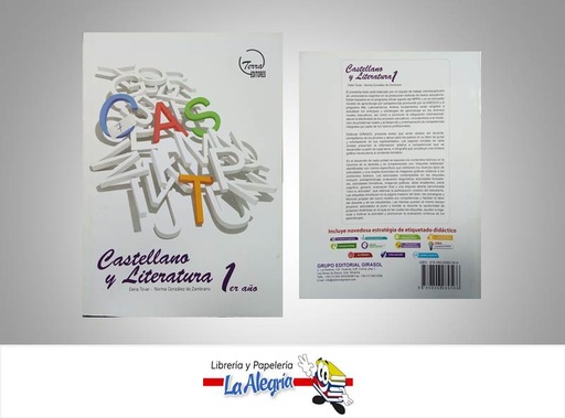 [9789806989566] CASTELLANO Y LITERATURA 1ER ANO  TEMATICA EDUCACION AUTOR TOVAR DELIA EDITORIAL TERRA EDITORES