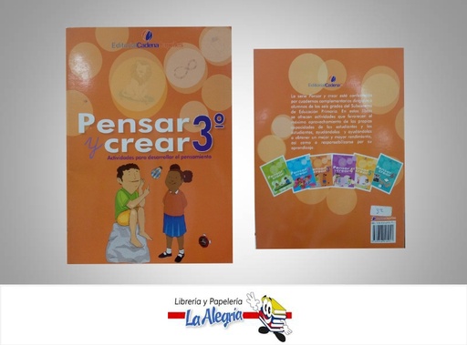 [9789806994911] PENSAR Y CREAR 3  TEMATICA EDUCACION AUTOR VILLASMIL, MILAGROS EDITORIAL CADENA CAPRILES