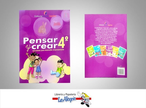 [9789806994928] PENSAR Y CREAR 4  TEMATICA EDUCACION AUTOR VILLASMIL, MILAGROS EDITORIAL CADENA CAPRILES