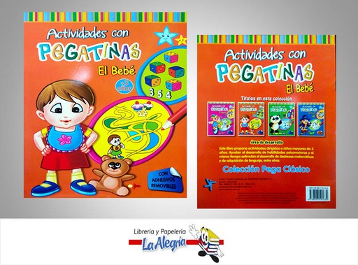 [9789807191630] ACTIVIDADES CON PEGATINAS (4 TITULOS)  TEMATICA INFANTIL   EDITORIAL EDICIONES SICOBEN, C.A.