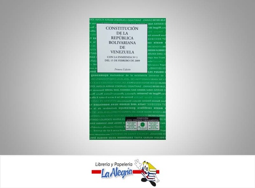[9789807259064] CONSTITUCION DE LA REPUBLICA DE VENEZUEL  TEMATICA LEYES AUTOR GO 5908 EDITORIAL EL TREBOL