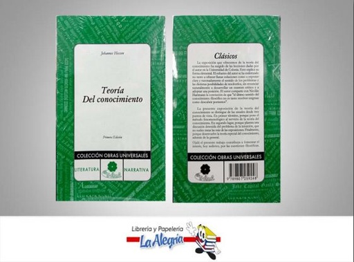 [9789807259248] TEORIA DEL CONOCIMIENTO  TEMATICA INVESTIGACION AUTOR HESSEN, HERMANN EDITORIAL TREBOL