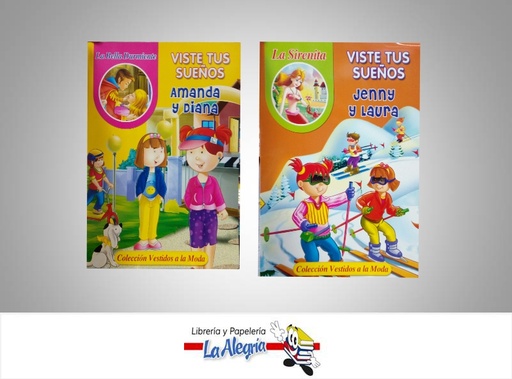 [9789807455015] COLECCION VESTIDOS A LA MODA 4 TITULOS  TEMATICA INFANTIL   EDITORIAL EDICIONES SICOBEN, C.A.