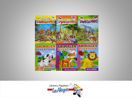 [9789807455138] COLECCION ANIMALES DIVERTIDOS 4 TITULOS  TEMATICA SICOBEN DISTRIBUIDORA, C.A. AUTOR SICOBEN EDITORIAL EDICIONES SICOBEN, C.A.