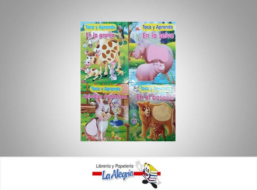[9789807455350] COLECCION TOCA Y APRENDE (4 TITULOS)  TEMATICA ANIMALES AUTOR SICOBEN EDITORIAL EDICIONES SICOBEN, C.A.