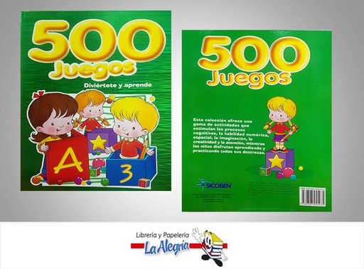 [9789807455435] COLECCION 500 JUEGOS 2 TITULOS  TEMATICA JUEGOS Y ACERTIJOS   EDITORIAL SICOBEN