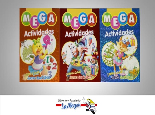 [9789807455794] COLECCION MEGA ACTIVIDADES 4 TITULOS  TEMATICA SICOBEN DISTRIBUIDORA, C.A.   EDITORIAL EDICIONES SICOBEN, C.A.