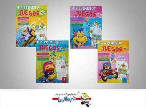 [9789807455893] COLECCION MIS PRIMEROS JUEGOS 4 TITULOS TEMATICA INFANTIL AUTOR SICOBEN MARCA SICOBEN