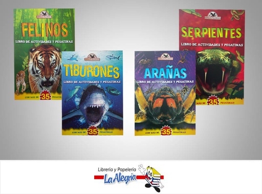 [9789807455930] COLECCION ANIMALES PELIGROSOS 4 TIT  TEMATICA INFANTIL   EDITORIAL EDICIONES SICOBEN, C.A.