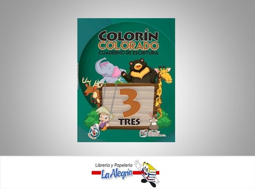 [9789807695312] COLORIN COLORADO 3 ESCRITURA CUADERNO  TEMATICA ESCRITURA AUTOR EDICIONES EDINTER 2004 EDITORIAL EDICIONES EDINTER 2004