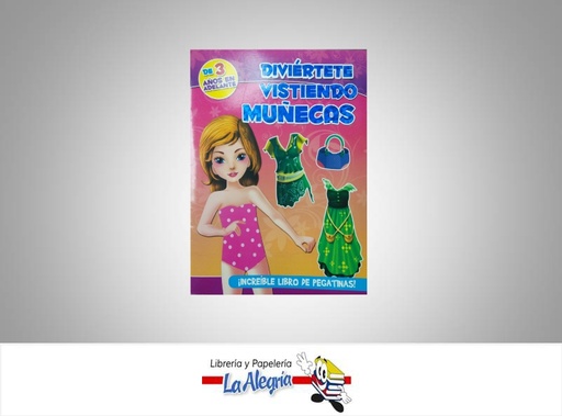 [9789962818168] PEGATINA DIVERTETE VISTIENDO MUNECAS  TEMATICA INFANTIL   EDITORIAL CUENTOS